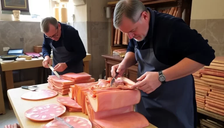 Concentración de cortadores de jamón en Talavera de la Reina