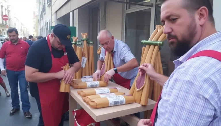 Cortadores de jamón solidarios en Albacete por el Reto de Pablo