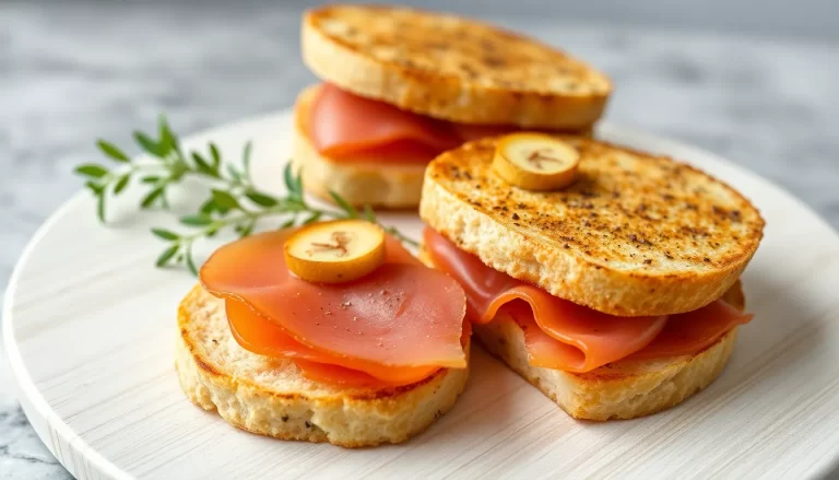 Setas salteadas con ajetes y jamón ibérico delicioso