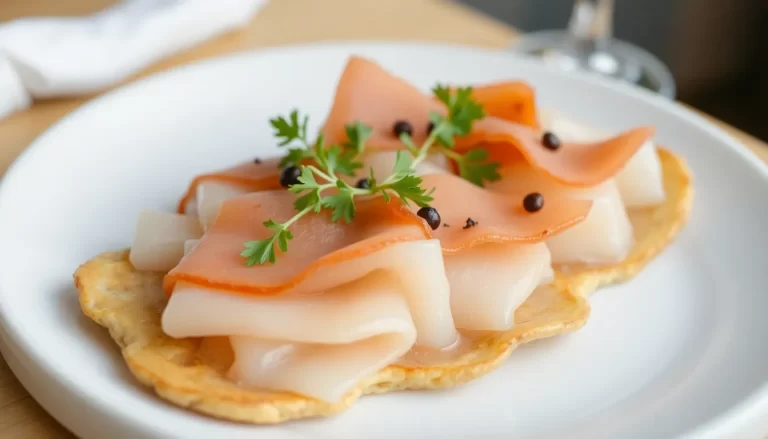 Tapa de boquerón con jamón ibérico deliciosa y fácil de hacer