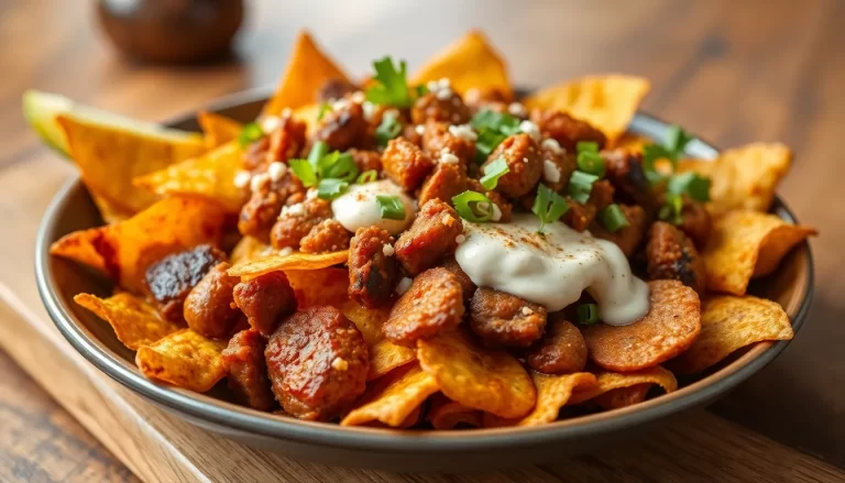Nachos de chorizo y morcilla, snacks irresistibles y deliciosos