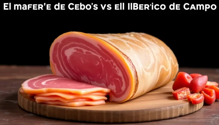 Diferencias entre el jamón de cebo y el ibérico de campo