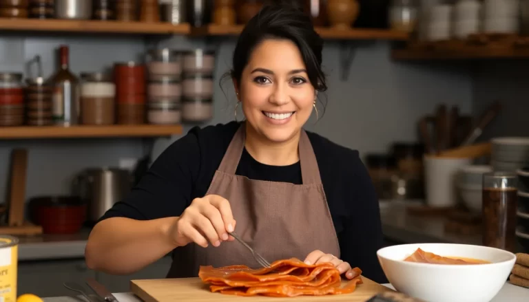Raquel Acosta Quintanilla, experta en corte de jamón