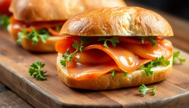 Bocadillo de jamón ibérico con champán gourmet