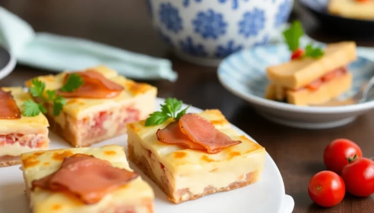 Tartaleta de guisantes con jamón ibérico receta rústica