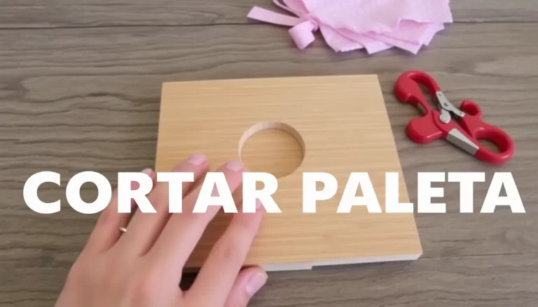 Guía para cortar paleta con video tutorial paso a paso